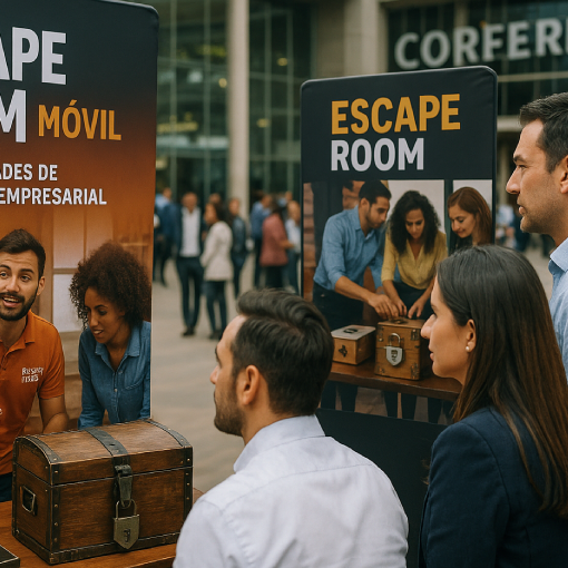 Escape Room Móvil para atraer visitantes en stands de Corferias Bogotá